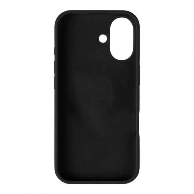 Cиликоновый чехол для iPhone 16 Black FULL (NO LOGO)-2