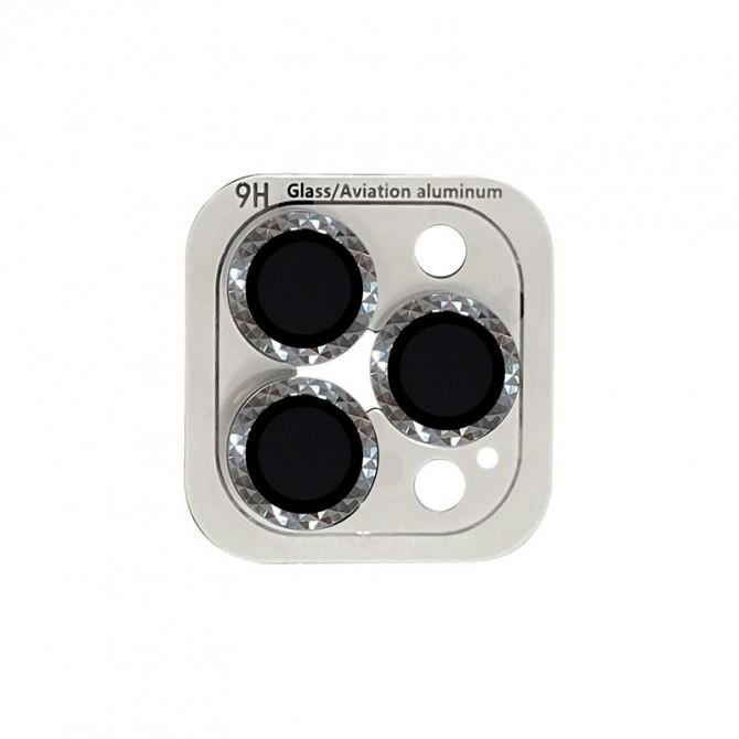 Захисне скло на камеру Metal Shine для Apple iPhone 14 Pro (6,1")/14 Pro Max (6.7") Срібний