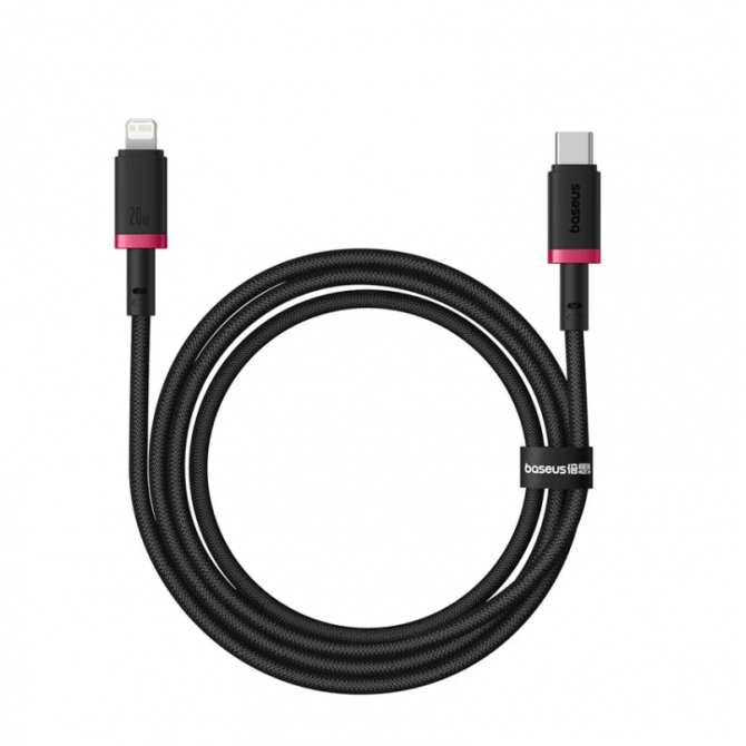 Кабель Baseus Dura Series Type-C to Lightning 20W Black/Red 1m-1