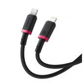 Кабель Baseus Dura Series Type-C to Lightning 20W Black/Red 1m Кабель Baseus Dura Series Type-C to Lightning 20W Black/Red 1m