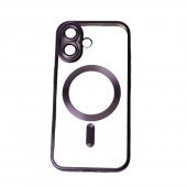 Силиконовый чехол SHINING with MagSafe для iPhone 16 Фиолетовый Силиконовый чехол SHINING with MagSafe для iPhone 16 Фиолетовый