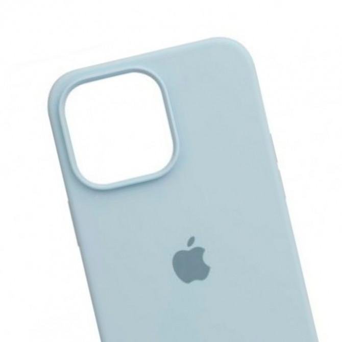 Оригинальный силиконовый чехол для iPhone 14 Sky Blue FULL-2