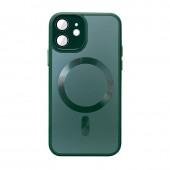 Чехол TPU+Glass Sapphire Midnight with MagSafe для Apple iPhone 12 (6.1