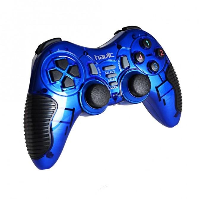 Геймпад Havit HV-G89W USB+PS2+PS3 wireless blue