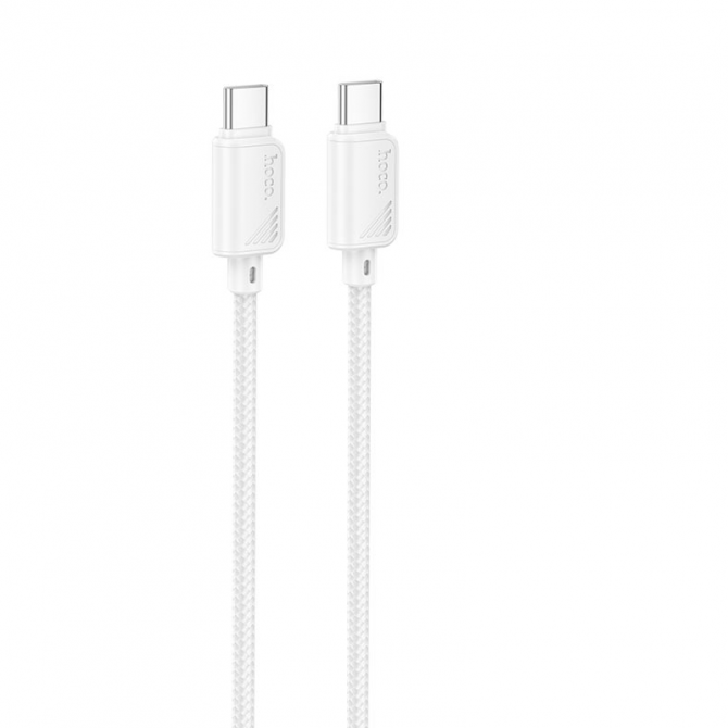 Кабель Hoco X113 Type-C to Type-C 60W White 1m-1