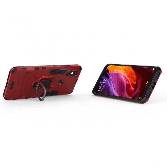 HONOR Hard Defence Series Huawei Y7 2019 Red (with magnet)-3