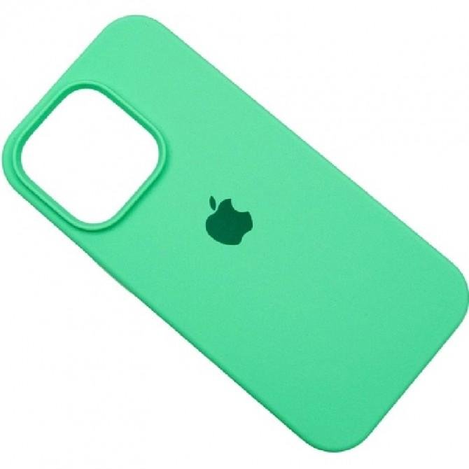 Силиконовый чехол для iPhone 16 Pro Max Spearmint FULL-1