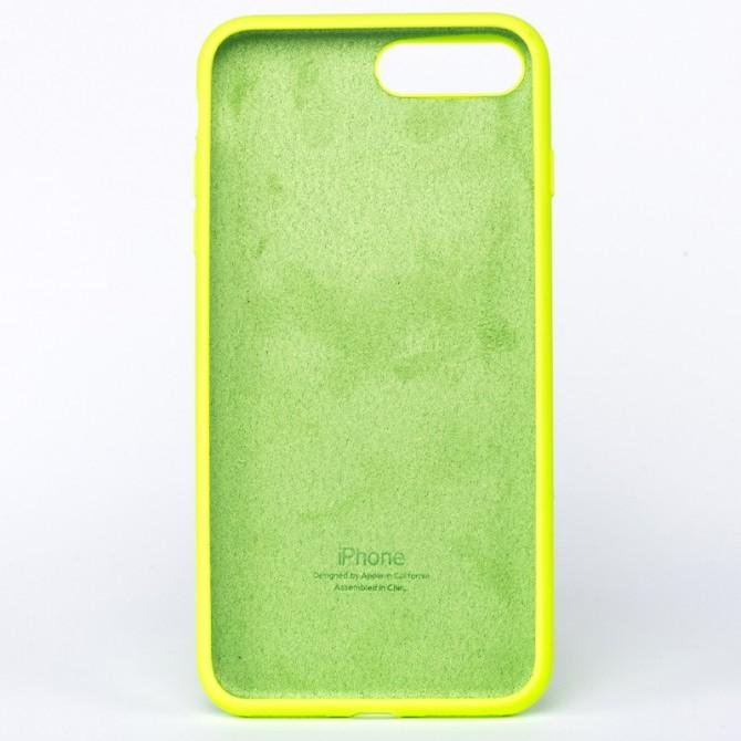 Оригинальный силиконовый чехол для iPhone 7/8 Неоново Зеленый FULL-1