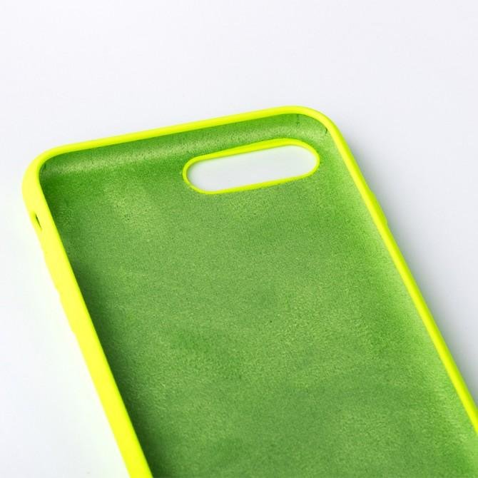 Оригинальный силиконовый чехол для iPhone 7/8 Неоново Зеленый FULL-2