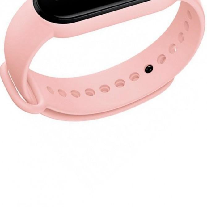 Ремінець для браслета Mi Band 5/6 (Silicon) Light Pink-1
