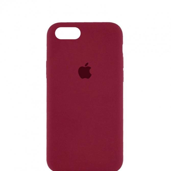 Силиконовый чехол для iPhone 7/8 Темно Бордовый