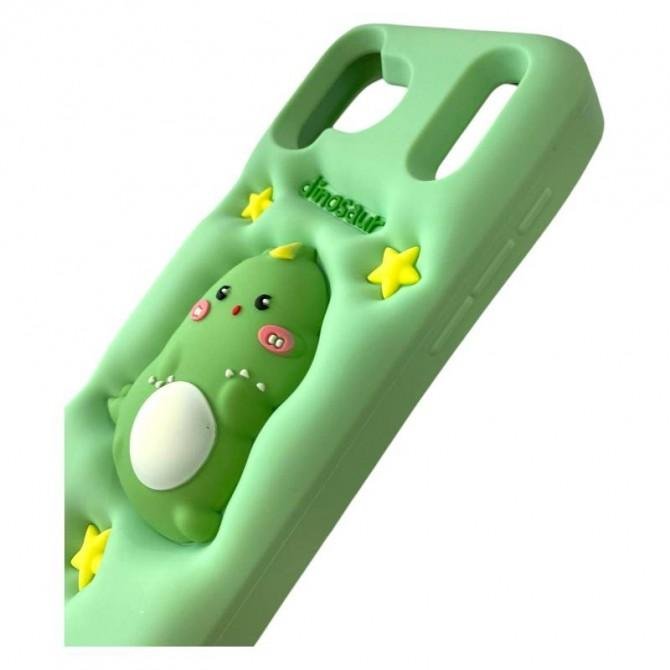 Чехол 3D Dino series for iPhone 17 Pro Green-4