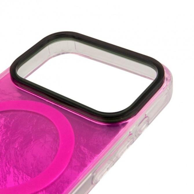 Чохол TPU Shiny Mountain (MagFit) для Apple iPhone 17 Pro (6.3") Pink-2