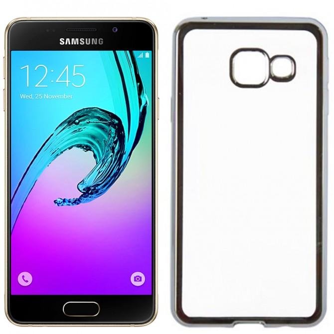 Чехол Electroplating TPU case для Samsung A510 silver