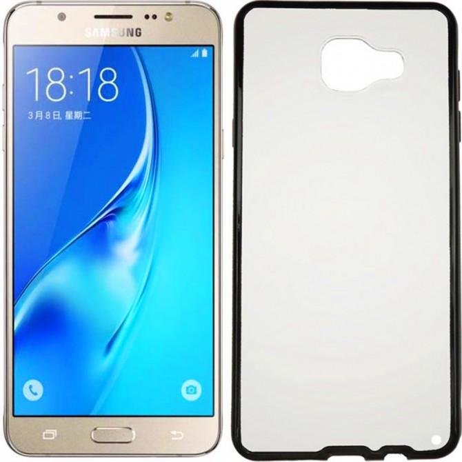 Чехол Electroplating TPU case для Samsung A710 Чёрный