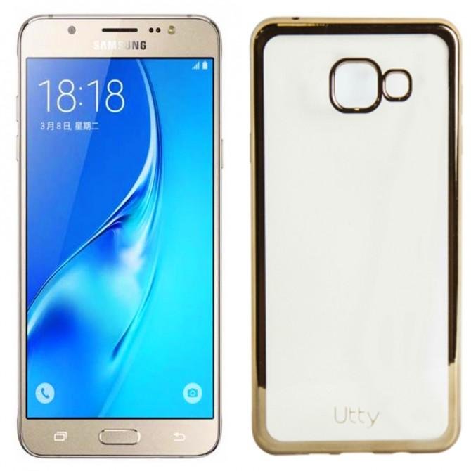 Чехол Electroplating TPU case для Samsung A710 gold