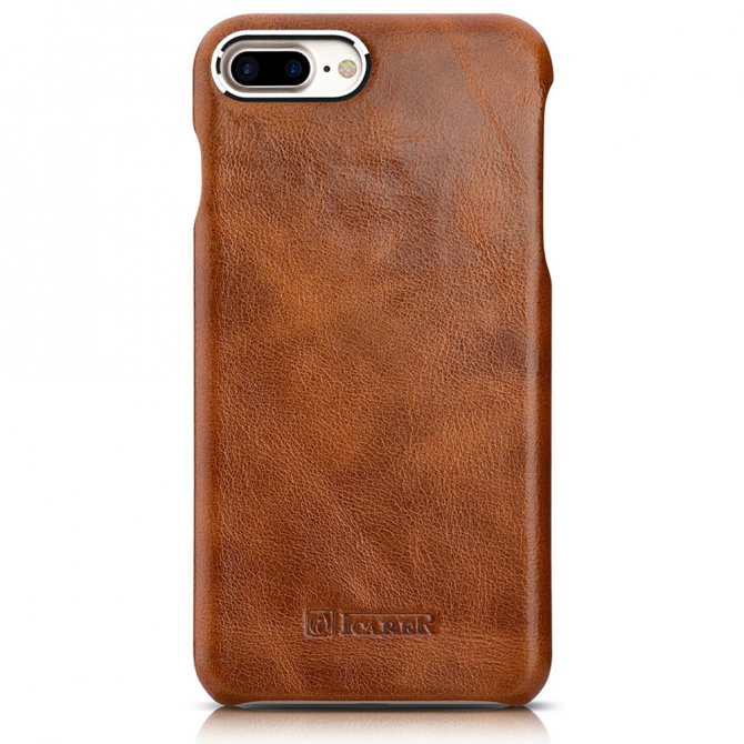 Чехол Icarer Metal Warrior Oil Wax Real Leather Series для iPhone 7 Plus (rip 7007) Coffee-1
