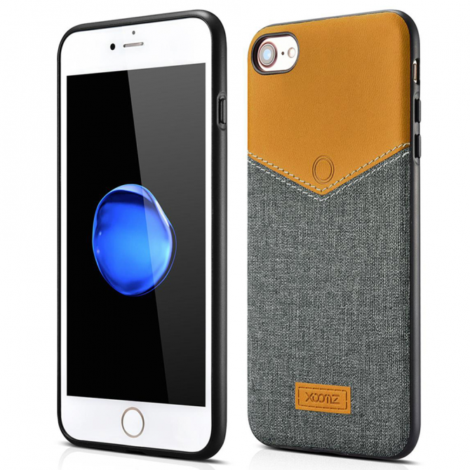 Чохол Xoomz V-Neck PU Series для iPhone 7 (xip 718) Сірий