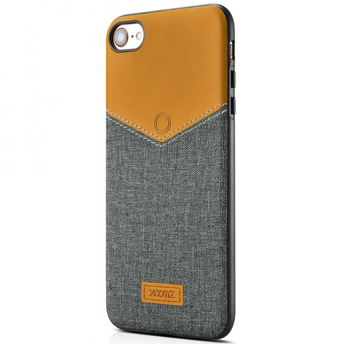 Чохол Xoomz V-Neck PU Series для iPhone 7 (xip 718) Сірий-4