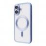 Силиконовый чехол SHINING with MagSafe для iPhone 17 Голубой