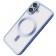 Силиконовый чехол SHINING with MagSafe для iPhone 17 Голубой