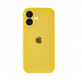 Силиконовый чехол для iPhone 16 Yellow FULL