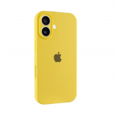 Силиконовый чехол для iPhone 16 Yellow FULL