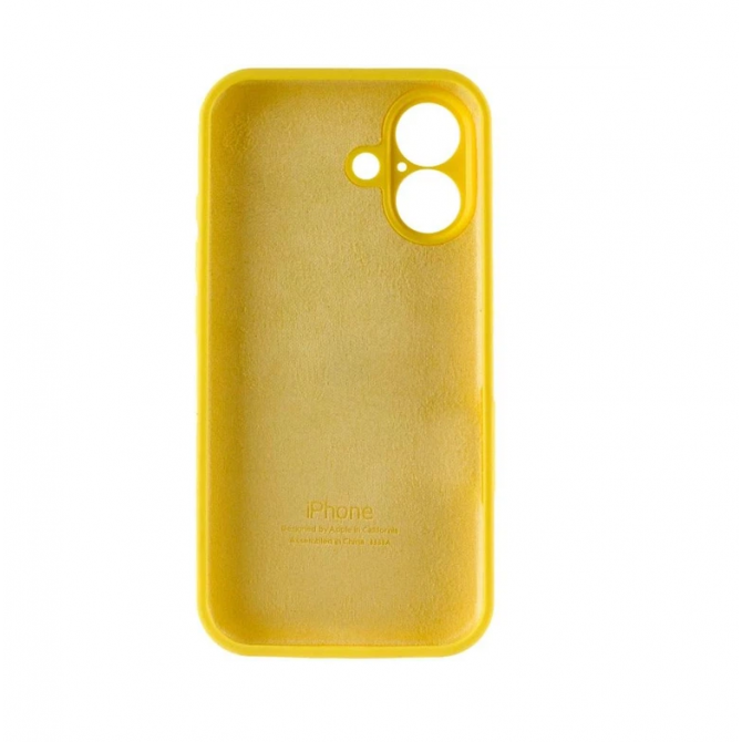 Силіконовий чохол для iPhone 16 Yellow FULL-2