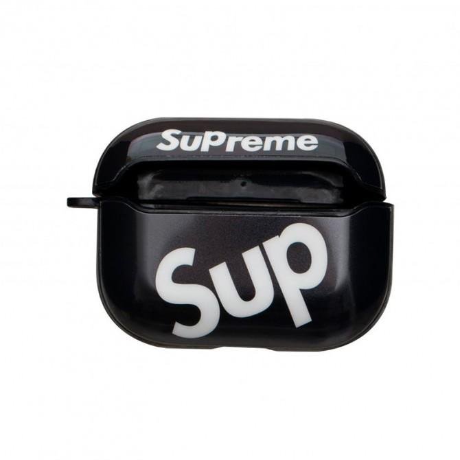 Чехол U-Like Glossy Brand Protective For Airpods Pro SUP Black