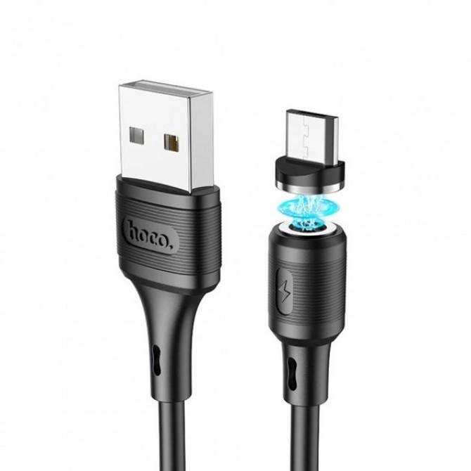 USB Cable Hoco X52 Sereno Magnetic Micro Black 1m-2