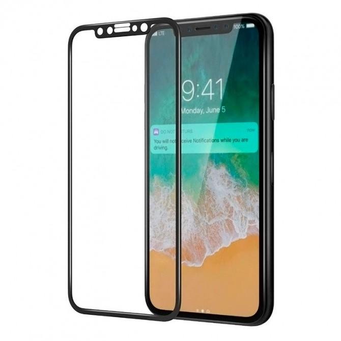 Защитное стекло Deer для APPLE iPhone X/Xs/11 Pro (0.3 мм, 5D черное)