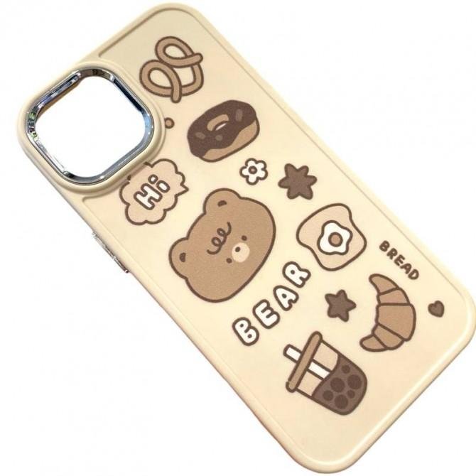 Накладка Graffiti Cartoon для iPhone 15 Bear&Sweets-2