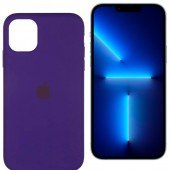 Оригинальный силиконовый чехол для iPhone 13 Pro Темно Фиолетовый FULL Оригинальный силиконовый чехол для iPhone 13 Pro Темно Фиолетовый FULL
