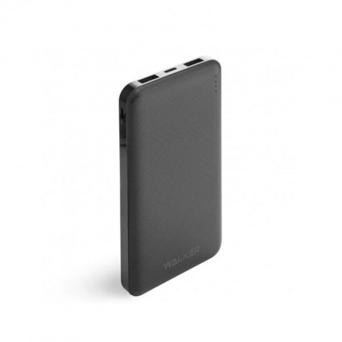 Повербанк WALKER WB-410 10000mAh 2USB/2.4A Type-C/ Micro Black