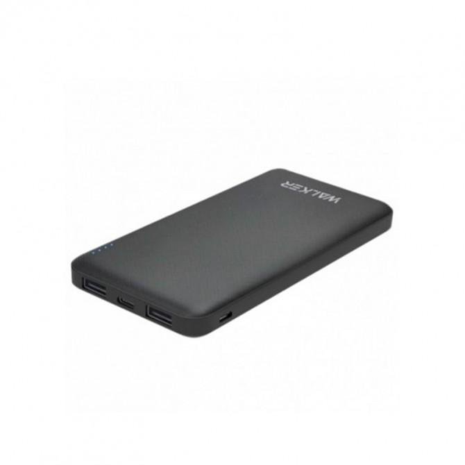 Повербанк WALKER WB-410 10000mAh 2USB/2.4A Type-C/ Micro Black-1