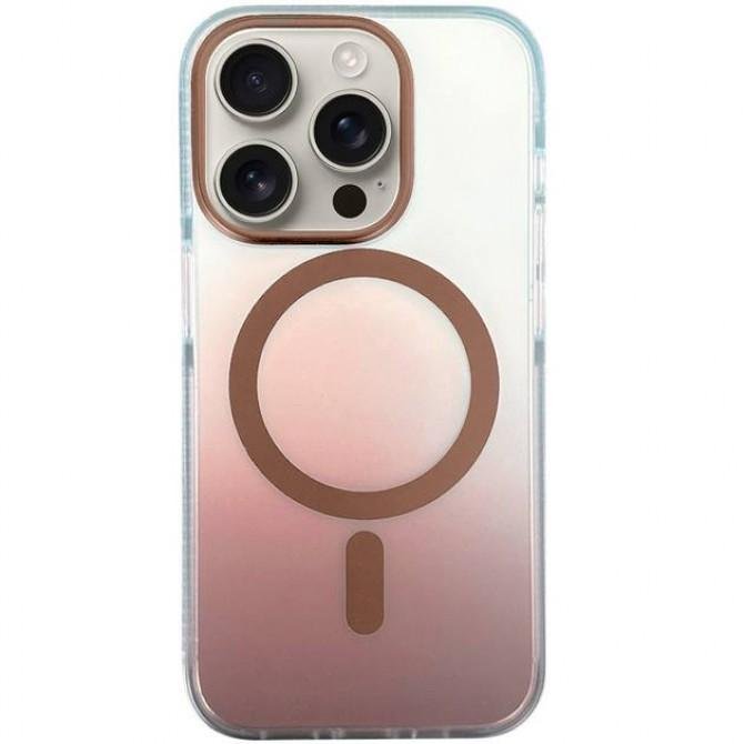 Чехол TPU+PC Shadow with MagSafe для Apple iPhone 16 Pro (6.3") Rose Gold
