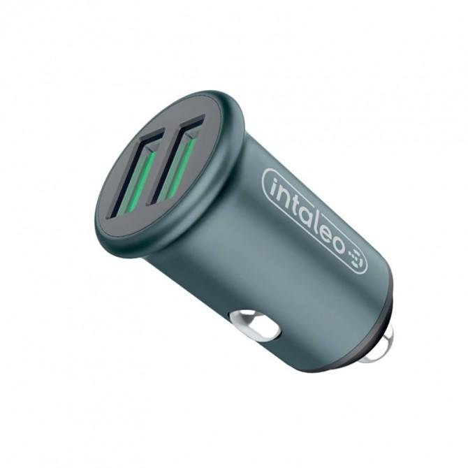 Автомобильное зарядное устройство Intaleo CCG482 2хUSB 5V/4,8A/24W Grey