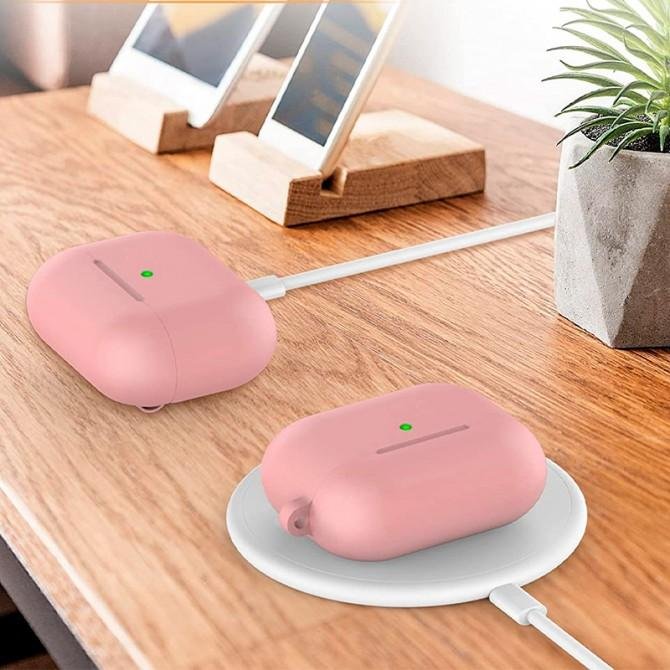U-Like Silicone Protective Case For Airpods Pro Slim Light Pink-1