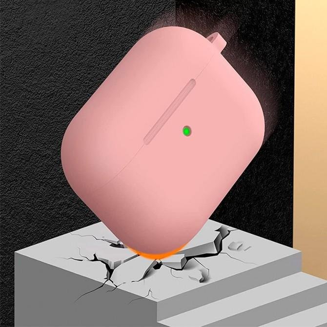 U-Like Silicone Protective Case For Airpods Pro Slim Light Pink-2