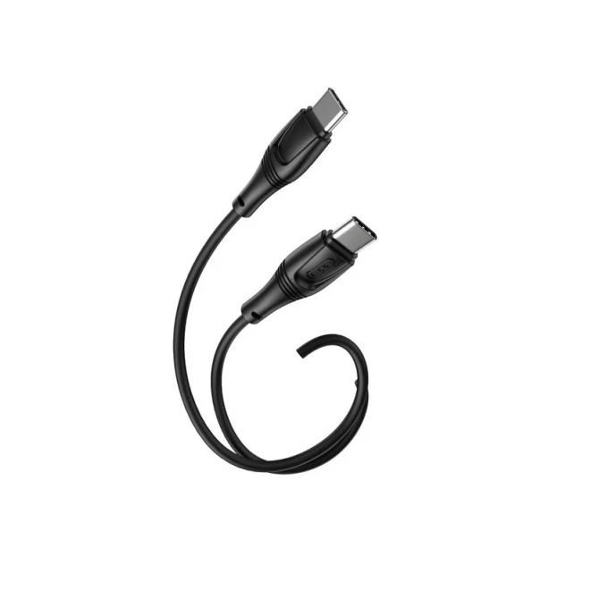 Кабель XO NBQ239B PD Zeus series Type-C to Type-C 60W 1m Black-1