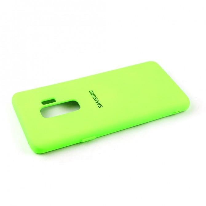 Чохол Soft Case для Samsung G965 Galaxy S9 Plus Салатовий FULL-3