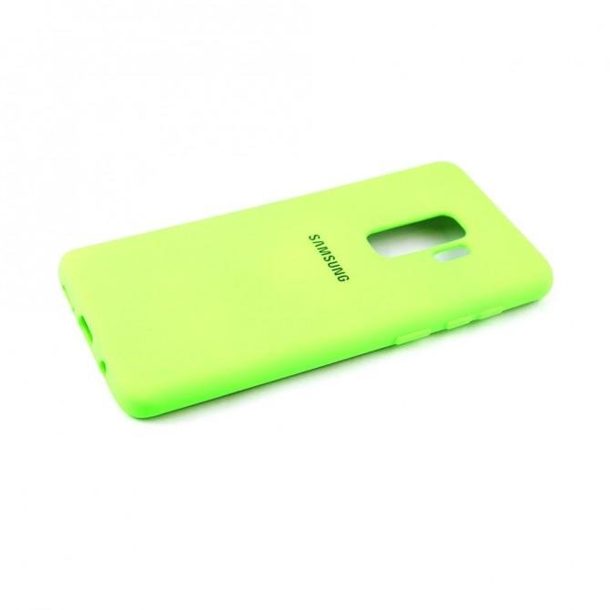 Чохол Soft Case для Samsung G965 Galaxy S9 Plus Салатовий FULL-4