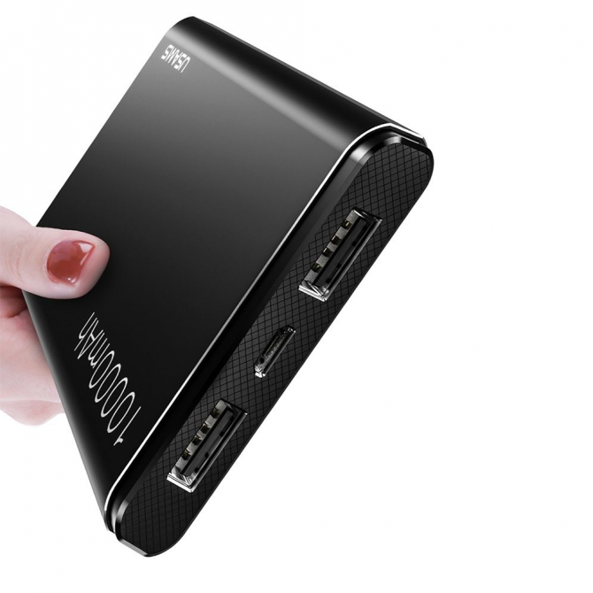 Повербанк Usams US-CD23 Birkin Series 10000 mAh Чорний-2