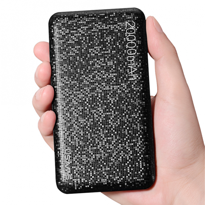 Повербанк Usams US-CD32 Mosaic Series 20000 mAh Чорний-2