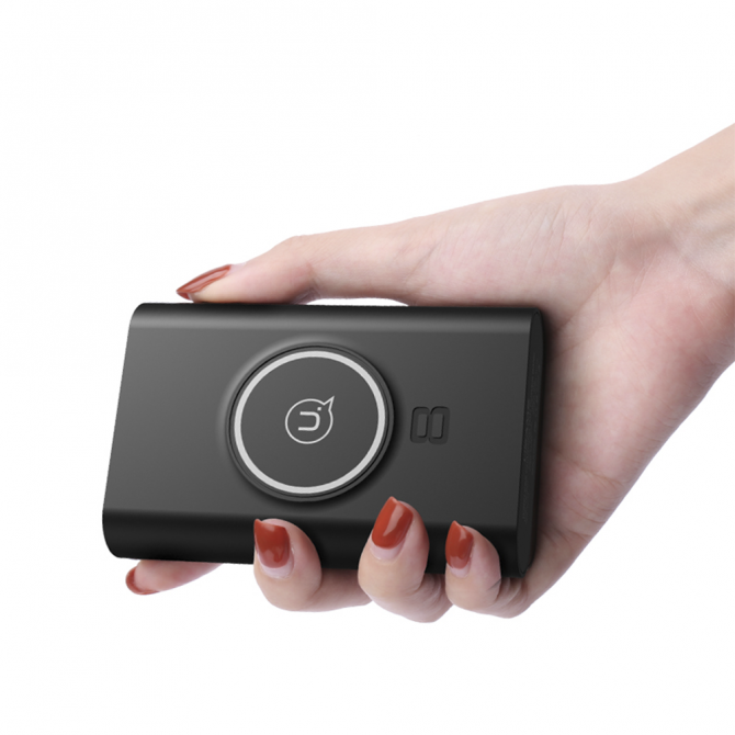 Повербанк Usams+Wireless Charging Pad US-CD31 Wish Series 8000 mAh Чорний-2