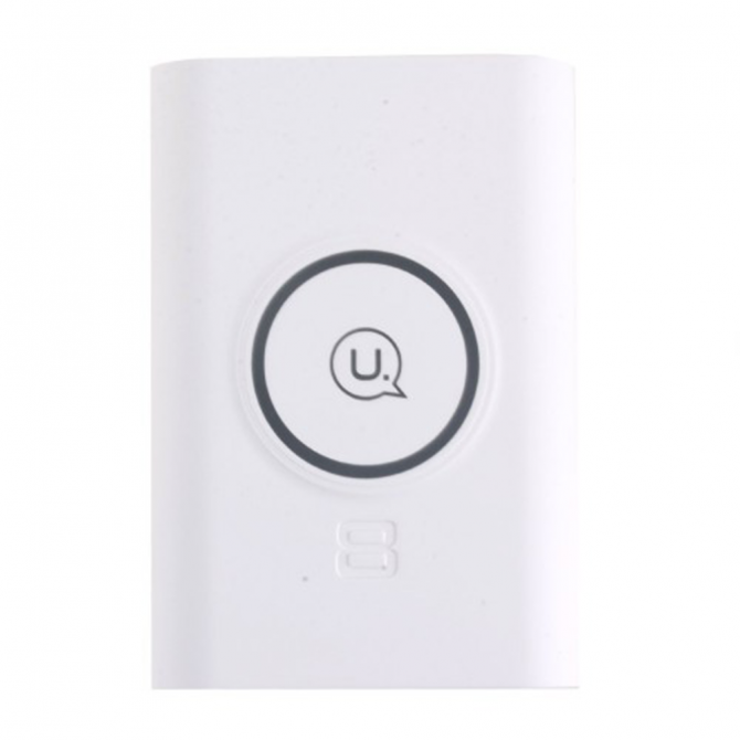 Повербанк Usams+Wireless Charging Pad US-CD31 Wish Series 8000 mAh Білий
