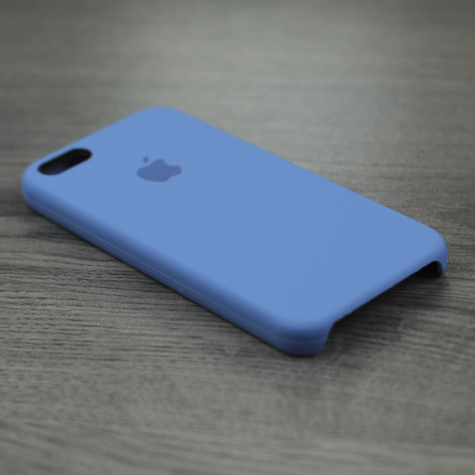 Чехол силиконовый для iPhone 5/5s/SE Ярко синий-3