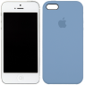 Чехол силиконовый для iPhone 5/5s/SE Голубой