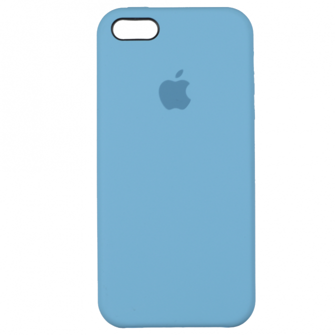 Чохол силіконовий для iPhone 5/5s/SE Небесно синій