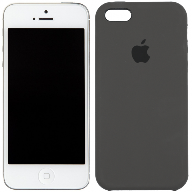 Чохол силіконовий для iPhone 5/5s/SE Кавовий